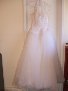 tulle halter dress